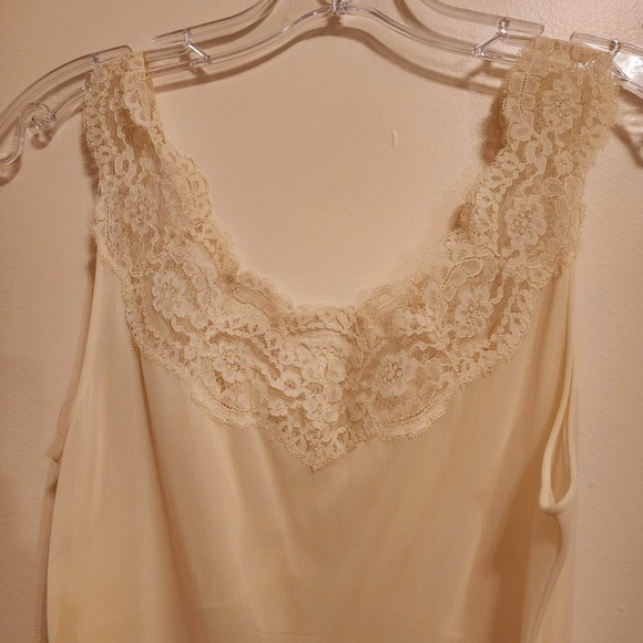 Vintage 60s 2pc Vanity Fair Peignoir Set Knee Length Nylon Chiffon Gown/Robe 32 - Picture 10 of 13